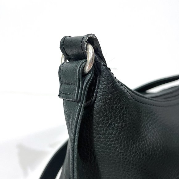 Vintage Fossil 75082 Black Leather Shoulder Purse - Picture 8 of 17